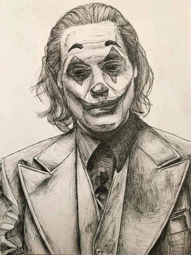 Cartoon Joker Easy Drawings For 7 Years Olds